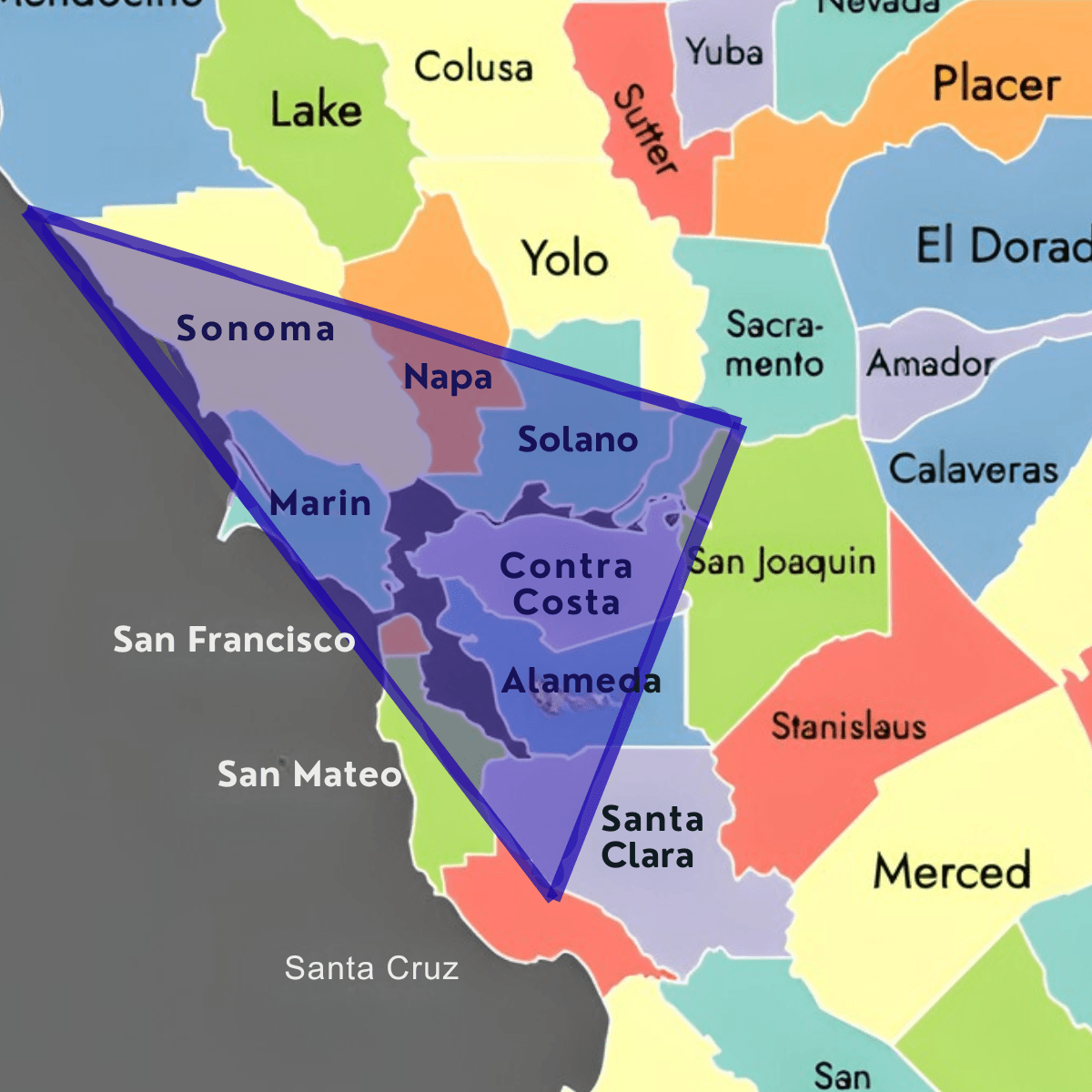 service area map bay drainage
